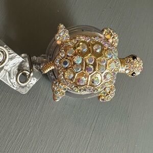 Sparkling Turtle Badge Reel